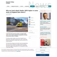 Why are heart attack deaths 160% higher in some areas of England than others?