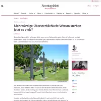 Merkwürdige Übersterblichkeit: Warum sterben jetzt so viele? | Sonntagsblatt - 360 Grad evangelisch