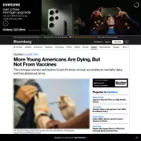 More Young Americans Are Dying, But Not From Vaccines