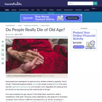 Do People Really Die of Old Age? | HowStuffWorks