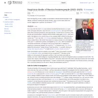 Suspicious deaths of Russian businesspeople (2022–2023) - Wikipedia