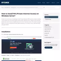 How to install PIA (Private Internet Access) on Windows Server?