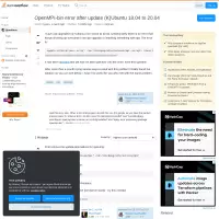 mpi - OpenMPI-bin error after update (K)Ubuntu 18.04 to 20.04 - Stack Overflow