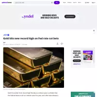 Gold hits new record high on Fed rate cut bets