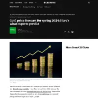 Gold price forecast for spring 2024: Here's what experts predict - CBS News