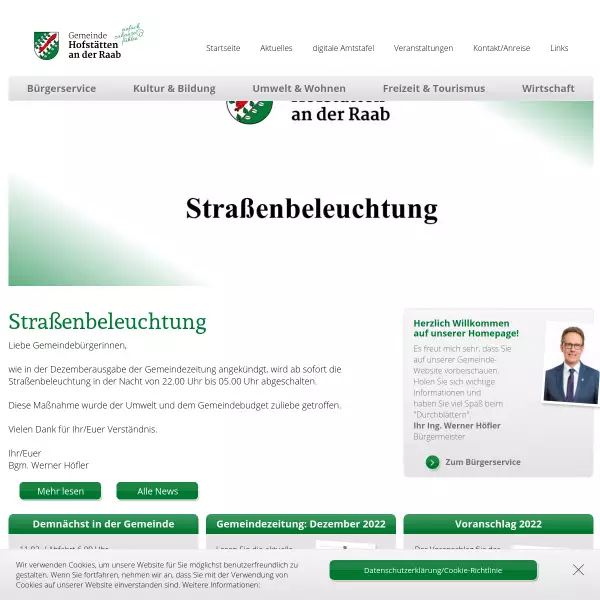 Gemeinde Hofstätten an der Raab