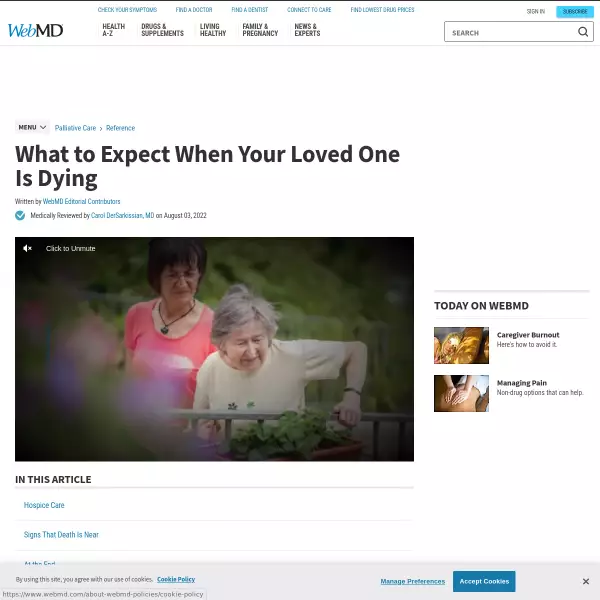 What to Expect When Your Loved One Is Dying